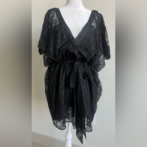 Lace mason dress with 100% silk lining